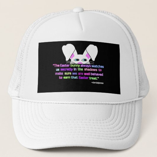 Ik zie je, paashaas Bunny Trucker Hat Pet (Voorkant)