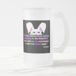 Ik zie je, paashaas, grote, gevriesde glazen Mok