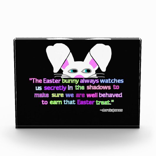 Ik zie je, paashaas Horizontaal fotoblok (Voorkant)