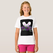 Ik zie je, paashaas meisjes wit basic t Shirt (Voorkant volledig)