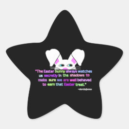 Ik zie je, paashaas Star Sticker