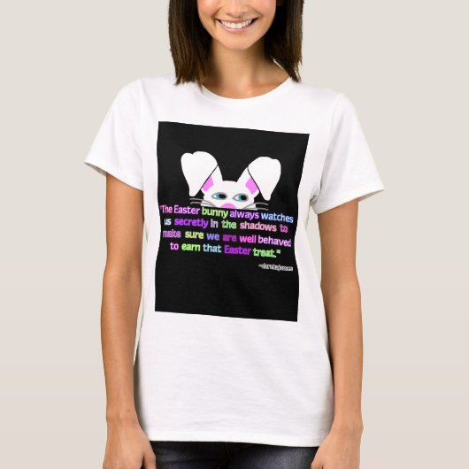 Ik zie je, Paashaas Vrouwen Witte T-Shirt (Voorkant)