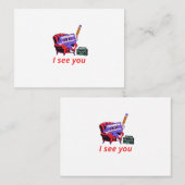 Ik zie je retro cassette lounge visitekaartje (Voorkant / Achterkant)