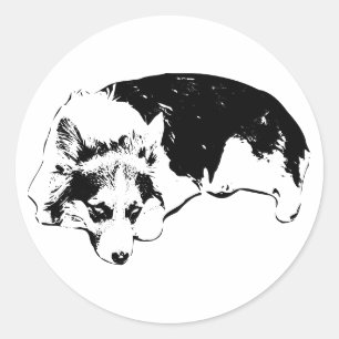 Ik zie je ronde sticker