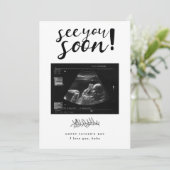 Ik zie je snel papa minimalistische verrassingsVad Feestdagenkaart (Staand voorkant)