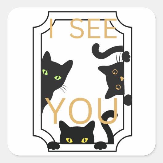 "Ik zie je" sticker (Voorkant)