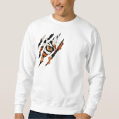 Ik zie je. Tiger Eye en Claw Sweatshirt (Voorkant)