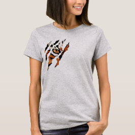 Ik zie je. Tigress-oog en -klauw T-shirt