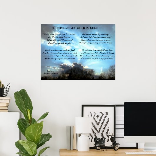 IK ZIE JE TOEN IK poster GAAN. (Thuiskantoor)