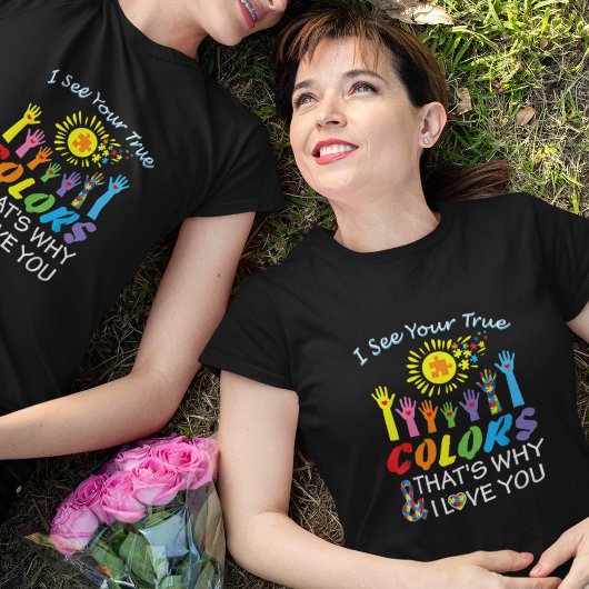 Ik Zie Je Ware Kleur Autisme Bewustzijn T-shirt