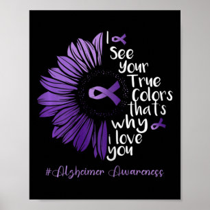 Ik zie je ware kleur Heimerheimer zonnebloem hoop Poster