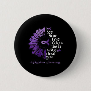 Ik zie je ware kleur Heimerheimer zonnebloem hoop Ronde Button 5,7 Cm