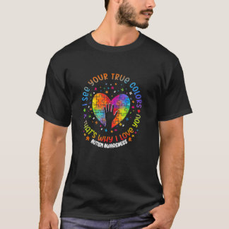 Ik zie je ware kleuren Puzzle World Autisme Awaren T-shirt