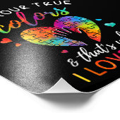 Ik zie je ware kleuren, Puzzle World Autisme Foto Afdruk (Hoek)