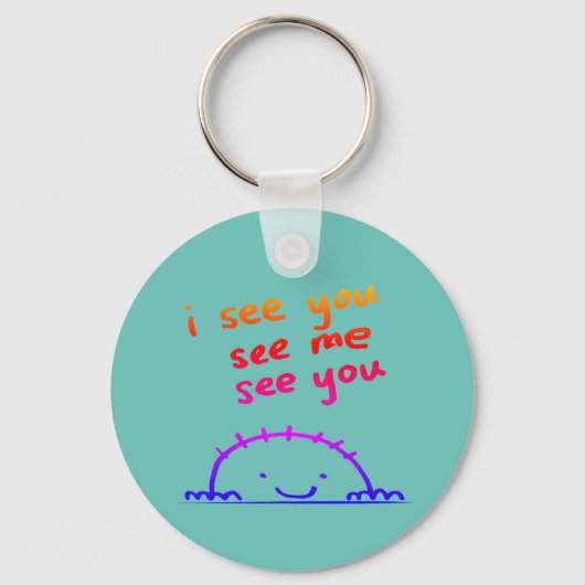Ik zie je, zie me, zie je sleutelhanger (Achterkant)