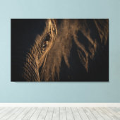 'Ik zie je ziel' Olifantenoog Canvas Afdruk (Insitu (Houten vloer))