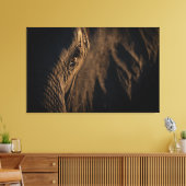 'Ik zie je ziel' Olifantenoog Canvas Afdruk (Insitu (Woonkamer))