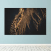 'Ik zie je ziel' Olifantenoog Canvas Afdruk (Insitu (Houten vloer))