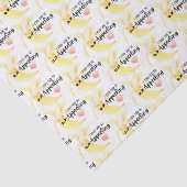 Ik zie je zo verschijnen in bananenweefsel. tissuepapier (Detail)