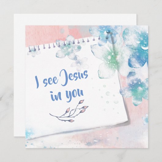 Ik zie Jezus in jou (Voorkant / Achterkant)