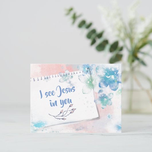 Ik zie Jezus in jou Briefkaart (Staand voorkant)