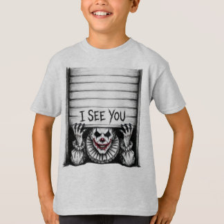 Ik Zie Jou - Griezige Clown Halloween Horror T-Shi T-shirt
