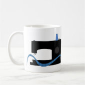 Ik zie jullie live grappige naaivormgeving koffiemok (Links)