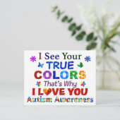 Ik zie jullie WARE KLEUREN Briefkaart (Staand voorkant)