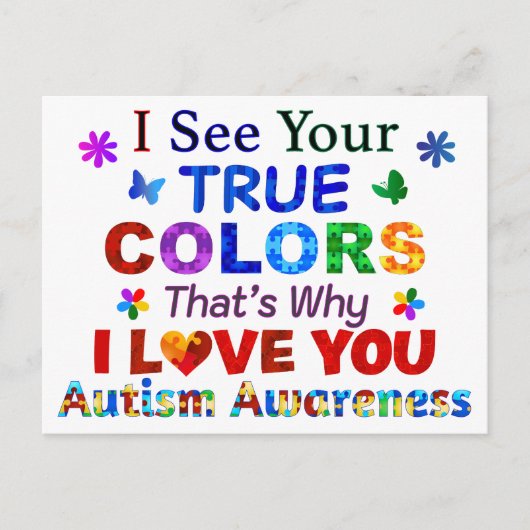 Ik zie jullie WARE KLEUREN Briefkaart (Voorkant)