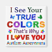 Ik zie jullie WARE KLEUREN Magneet (Voorkant)