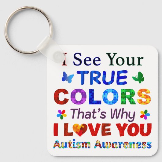 Ik zie jullie WARE KLEUREN Sleutelhanger (Voorkant)