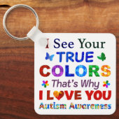 Ik zie jullie WARE KLEUREN Sleutelhanger (Voorkant)