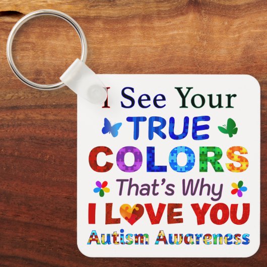 Ik zie jullie WARE KLEUREN Sleutelhanger (Voorkant)