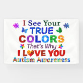 Ik zie jullie WARE KLEUREN Spandoek (Horizontaal)