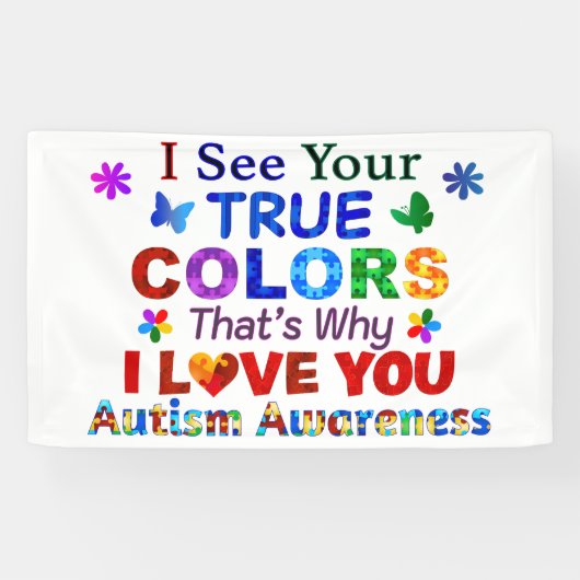 Ik zie jullie WARE KLEUREN Spandoek (Horizontaal)