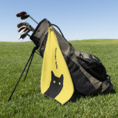 Ik zie Kat klikken om een Aangepaste kleur te sele Golfhanddoek (Groen)