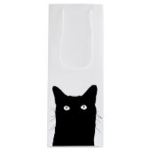 Ik zie Kat klikken om een Aangepaste kleur te sele Wijn Cadeautas (Voorkant)