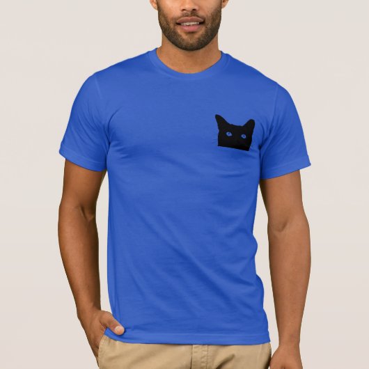 Ik zie Kat klikken om Uw Achtergrond van de Kleur  T-shirt (Voorkant)