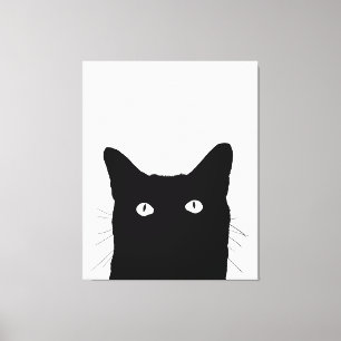 Ik zie Kat klikken om Uw Decor van de Kleur te Canvas Afdruk