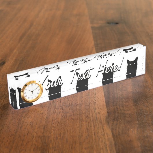 Ik zie Kat klikken om Uw Kleurachtergrond te selec Naambordje (Zijkant)