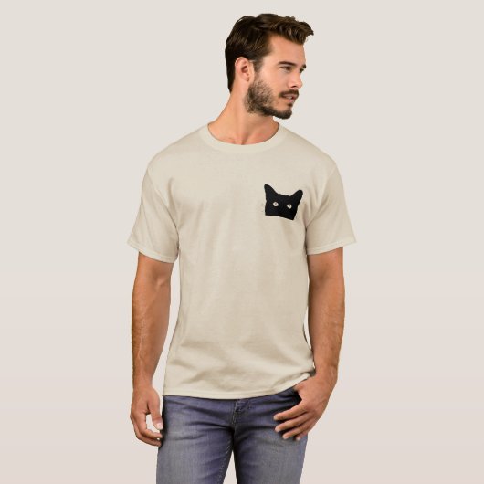 Ik zie Kat klikken om uw kleurenachtergrond te kie T-shirt (Voorkant volledig)