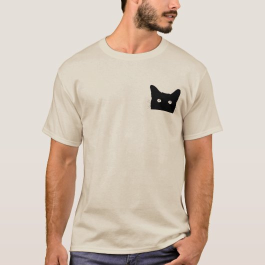Ik zie Kat klikken om uw kleurenachtergrond te kie T-shirt (Voorkant)