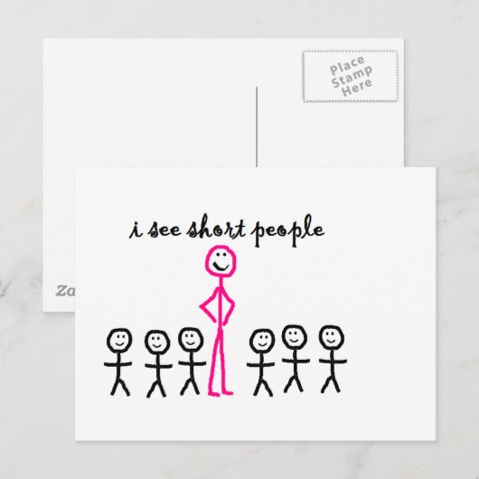 Ik zie Korte Mensen Briefkaart (Voorkant / Achterkant)