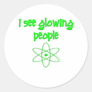 Ik Zie Lichtgevende Mensen Ronde Sticker