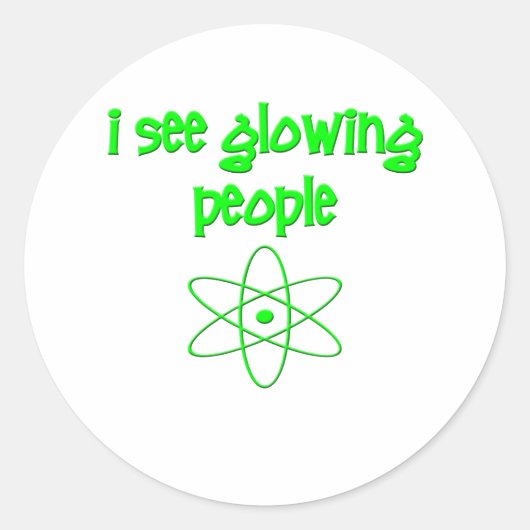 Ik Zie Lichtgevende Mensen Ronde Sticker (Voorkant)