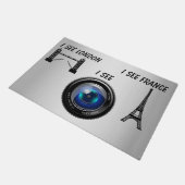 Ik zie Londen, ik zie Frankrijk Funny Creepy Doorm Deurmat (Schuin)