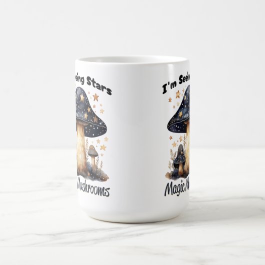 Ik zie magische paddenstoelen van sterren koffiemok (Center)