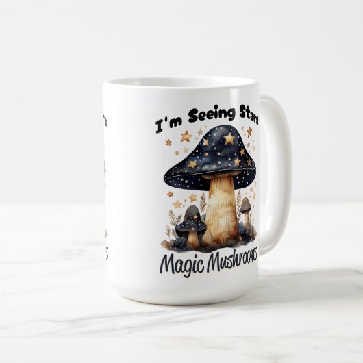 Ik zie magische paddenstoelen van sterren koffiemok (Voorkant rechts)