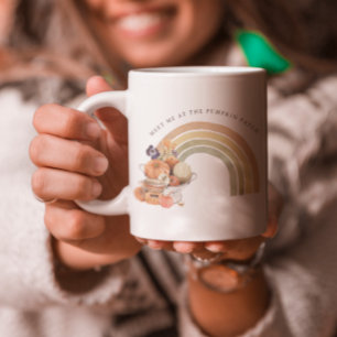 Ik zie me bij de pompoenpleister   Autumn Rainbow Mok