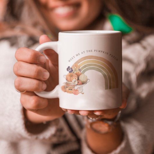 Ik zie me bij de pompoenpleister | Autumn Rainbow Mok